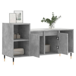 Berkfield Stylish Tv Cabinet Concrete Grey 100X35X55 Cm Engineered Wood - thumbnail 4