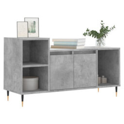 Berkfield Stylish Tv Cabinet Concrete Grey 100X35X55 Cm Engineered Wood - thumbnail 3