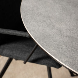 Furniture To Go Heaven Round Dining Table With Ceramic Grey Top (L) 119Cm Seats Up To 4 - thumbnail 5