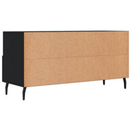 Berkfield Tv Cabinet Black 102X36X50 Cm Engineered Wood - thumbnail 8