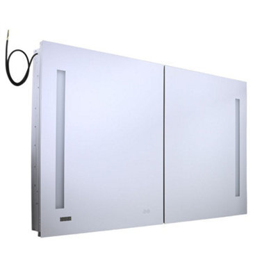 Homestylestore 1200 X 750mm Cool White Led Wall Mounted Mirrored Door Bathroom Cabinet - image 1
