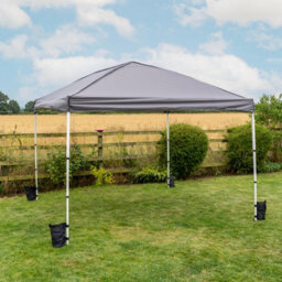 Jack Stonehouse Rapid Pop Up Compact 3X3 Gazebo With Sides Dark Grey - thumbnail 3