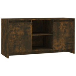 Berkfield Tv Cabinet Smoked Oak 102X37.5X52.5 Cm Engineered Wood - thumbnail 2