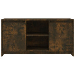 Berkfield Tv Cabinet Smoked Oak 102X37.5X52.5 Cm Engineered Wood - thumbnail 3