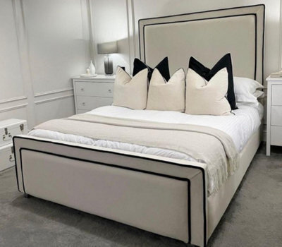 Stratus Interiors Grand Ambassador Divan Platform Bed Luxury Upholstered Storage Bed Uk - Small Double - Non Storage