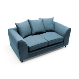 Abakus Direct Darcy 2 Seater Sofa In Teal Linen Fabric - thumbnail 4