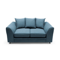 Abakus Direct Darcy 2 Seater Sofa In Teal Linen Fabric - thumbnail 5