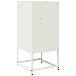 Berkfield Bedside Cabinet White 36X39X78 Cm Cold-Rolled Steel - thumbnail 8