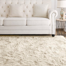 Ameha Living Room Fluffy Shaggy Cream Area Rugs For Bedroom Modern Carpet Non-Slip 120X170 Cm, Non Shedding Indoor/outdoor Rug - thumbnail 9