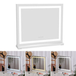 Living And Home Rectangle Hollywood Lighted Led Vanity Makeup Mirror Dressing Table Mirror Touch Control Dimmable 50X42 Cm - thumbnail 4