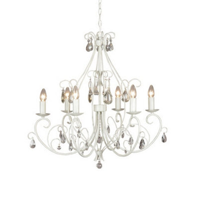 Luminosa Lighting Luminosa Gondola Multi Arm Chandeliers Beige Gray