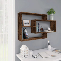 Vidaxl Wall Shelf Smoked Oak 104X20X58.5 Cm Engineered Wood - thumbnail 1
