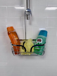 Showerdrape Dante Chrome Freestanding Floor Caddy And Mini Shower Caddy - thumbnail 5