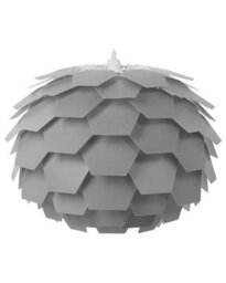 Beliani Grey Pine-Cone Globe Pendant Lamp - Matte Grey Scandinavian Ambient Ceiling Light, W60 X D60 X H176Cm - thumbnail 2