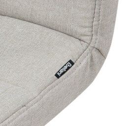 Wyld And Coco Noblecasa Set Of 2 Beige Swivel Bar Stools With Height Adjustment And Footrest - thumbnail 8