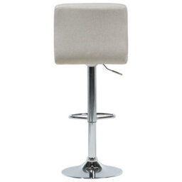Wyld And Coco Noblecasa Set Of 2 Beige Swivel Bar Stools With Height Adjustment And Footrest - thumbnail 6