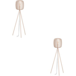 Loops 2 Pack Stylish Modern Sandy Floor Lamp For Indoor Lighting - Elegant Home Décor - thumbnail 1