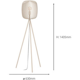 Loops 2 Pack Stylish Modern Sandy Floor Lamp For Indoor Lighting - Elegant Home Décor - thumbnail 4