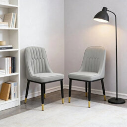 4Pcs Set Of 2-6 Dining Chairs Padded Seat High Back Metal Legs Home Furniture Kitchen - thumbnail 6