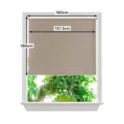 GoodHome Iwerne Corded Beige Blackout & Thermal Roller Blind (W)160Cm (L)180Cm - thumbnail 7