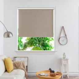 GoodHome Iwerne Corded Beige Blackout & Thermal Roller Blind (W)160Cm (L)180Cm - thumbnail 1