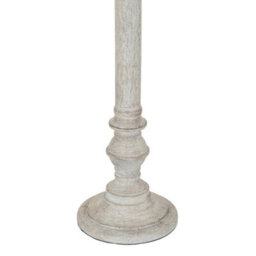 Hill Interiors Liora Table Lamp With Linen Shade - Resin - L41 X W41 X H79 Cm - White - thumbnail 3