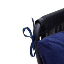 Thehotsale Navy Blue Polyester Tri-Fold Soft Outdoor Garden Chair Bench Seat Pad Cushion 110Cm W X 55Cm D - thumbnail 6