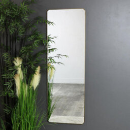 Melody Maison Tall Brushed Gold Wall & Leaner Mirror 47Cm X 142Cm - thumbnail 2