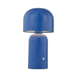 First Choice Lighting Christina - Navy Blue Led Rechargeable Touch Table Lamp - thumbnail 2