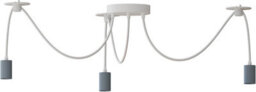 Diy Spider Pendant Light 3 Arm Adjustable 95Cm Hanging Ceiling Lamp E27 Vintage Industrial Chandelier Lighting Gray - thumbnail 7