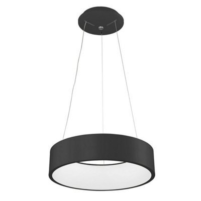 Luminosa Lighting Luminosa Modern Led Hanging Pendant Black, Warm White 3000K 1760Lm