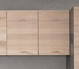 Impact Furniture Kitchen Wall Unit 800mm Cabinet 2 Door 80Cm Cupboard Wenge Dark Brown Sonoma Oak Effect From Junona Range - thumbnail 2