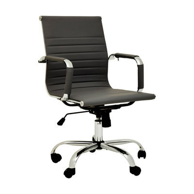 Orsina Ergonomic Black Low Back Home Office Chair, Comfortable Work From Home Chair, Movable Ergonomic Work Chair - image 1