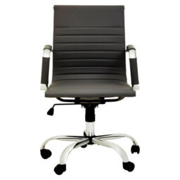 Orsina Ergonomic Black Low Back Home Office Chair, Comfortable Work From Home Chair, Movable Ergonomic Work Chair - thumbnail 2