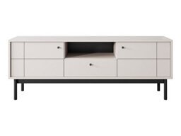 Arte Luxurious Japandi Tv Cabinet H570mm W1530mm D390mm In Cashmere - Refined Media Sanctuary - thumbnail 2