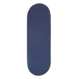 Homescapes Navy Handmade Woven Braided Oval Hallway Rug, 66 X 200 Cm - thumbnail 2