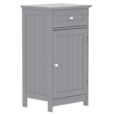 Lassic Hayle Matt Grey Freestanding Single Bathroom Drawer Cabinet (H) 770mm (W) 430mm (D) 34Cm - image 1
