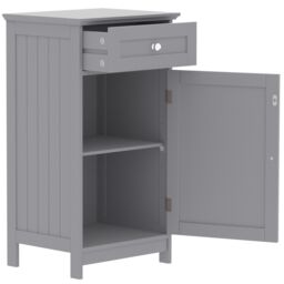 Lassic Hayle Matt Grey Freestanding Single Bathroom Drawer Cabinet (H) 770mm (W) 430mm (D) 34Cm - thumbnail 2