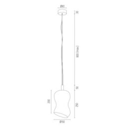 Luminosa Lighting Luminosa Deportivo Dome Pendant Ceiling Light Transparent, Brass Steel - thumbnail 5