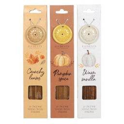 Autumn Accents Incense Sticks - Vegan Set Of 18, 35 Min Burn Time - thumbnail 3