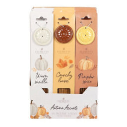 Autumn Accents Incense Sticks - Vegan Set Of 18, 35 Min Burn Time - thumbnail 1