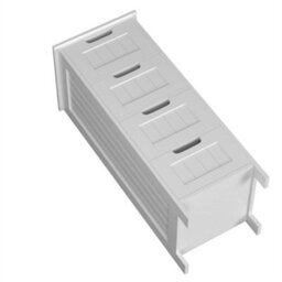 Freestanding Tall 4 Drawer Storage Cabinet Modern Chest Of Drawers 82X30X30Cm - thumbnail 4