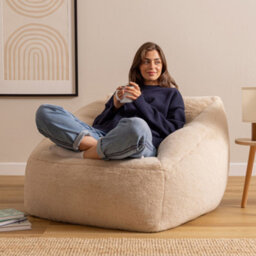 Icon Natalia Armchair Rabbit Faux Fur Natural