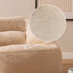 Icon Natalia Armchair Rabbit Faux Fur Natural - thumbnail 9