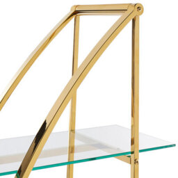 Beliani 4 Tier Shelving Unit Hollow Metal 175 Cm Gold - thumbnail 6