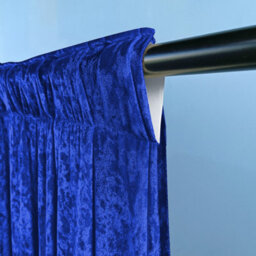 Neel Blue 3X3M Crushed Velvet Backdrop, Photography Background Blackout Curtain - Royal Blue - thumbnail 4