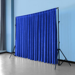 Neel Blue 3X3M Crushed Velvet Backdrop, Photography Background Blackout Curtain - Royal Blue - thumbnail 8