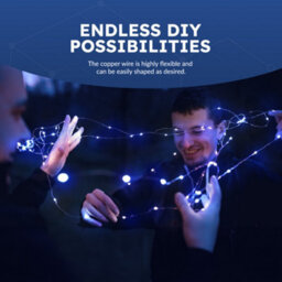 Desiretech Led Battery-Powered Fairy Lights Copper Wire String Lights 2Pack 50Led - thumbnail 5