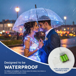 Desiretech Led Battery-Powered Fairy Lights Copper Wire String Lights 2Pack 50Led - thumbnail 7
