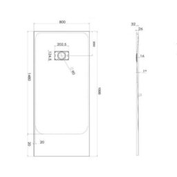Homestylestore Black Reversible Corner Frameless Sliding Door Shower Enclosure With Light Grey Slate Effect Tray 1500 X 800mm - thumbnail 5